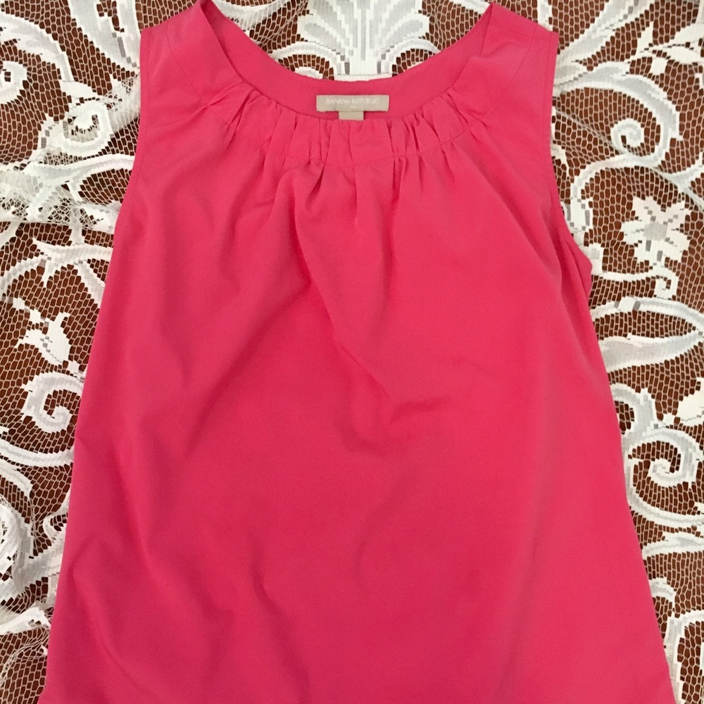 •banana republic• pink blouse